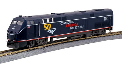 Kato 37-6113 HO Amtrak Midnight Blue 50th Anniversary Logo GE P42 Locomotive NIB - Image 1 of 3