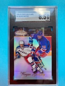 Wayne Gretzky 1998-99 Topps Gold Label card #4 new York Rangers SGC 8.5 NM-MT