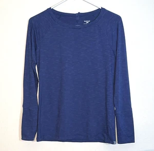 Horny Toad & Co Top Womens Sz XS Knit Tee Long Sleeve Crew Indigo Blue OG Cotton - Picture 1 of 7