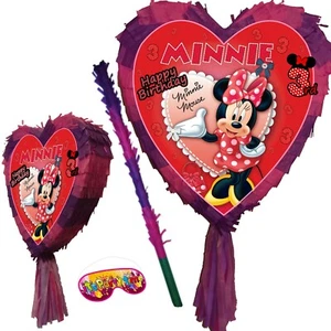 3rd birthday Heart smash Pinata minnie theme third party mouse game supplies 3 - Picture 1 of 2