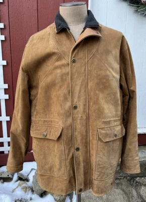 Great The Territory Ahead Distressed Leather Ranch Jacket Men’s Size Large - Image 1 of 4