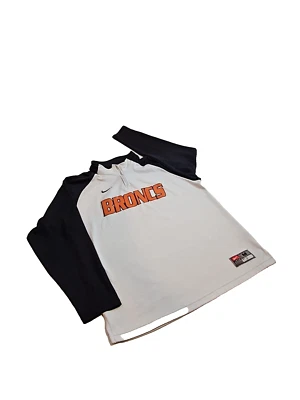 Chaqueta Nike Denver Broncos Hombre Mediana Blanca Negra Naranja Jersey 1/4 Cremallera LEER Foto 1 de 4