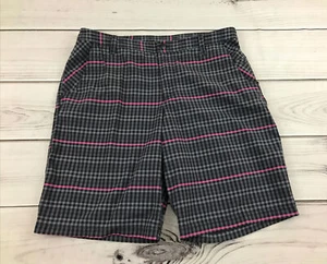 Lululemon Pantaloncini da Golf Uomo Kahuna Plaid Casual - Nero Grigio Rosa - Taglia 38 - Foto 1 di 10