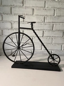 Large Metal Big Wheel Bicycle Decorative Art Sculpture 18”x15” - Picture 1 of 10