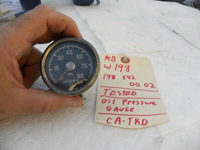 Mercedes Benz W198 Gullwing 300SL 190SL W121 Oil Pressure Gauge OEM  .....CA-TKD Foto 1 de 4
