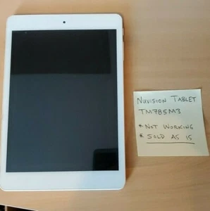 Avision NuVision TM785M3 7.85" Tablet -- SOLD AS IS FOR REPAIR - Picture 1 of 3