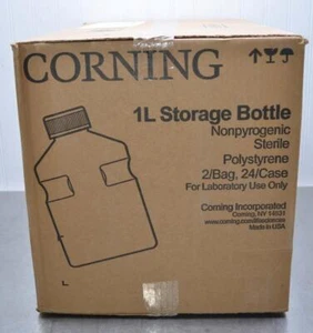 Corning 1L Polystyrene Storage Bottles Model 430518 ++ Case of 24 ++ - Picture 1 of 2