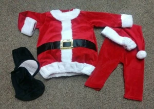 SANTA CLAUS COSTUME infants baby 12/18 mos PRINCESS PARADISE HOLIDAY CHRISTMAS - Picture 1 of 6