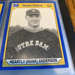 1990 Collegiate Collection Notre Dame #130 Heartley Hunk Anderson NM-MT - Picture 1 of 2