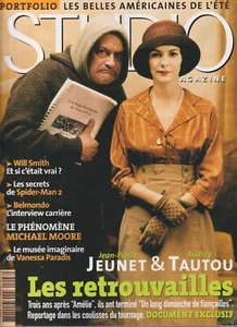 STUDIO MAGAZINE N°203 JEUNET & TAUTOU / WILL SMITH / SPIDER-MAN 2 / BELMONDO - Imagen 1 de 2