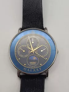 RARISSIMO OROLOGIO AL QUARZO MULTIFUNZIONE SEIKO 5Y88-601A FASI LUNARI DA COLLEZIONE - Foto 1 di 14