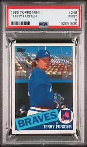 1985 TOPPS MINI # 248 TERRY FOTER PSA 9 MAC SPOTLESS 100 MADE * 1630 - Picture 1 of 5