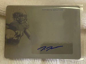 2018 JUSTIN JACKSON LEAF TRINITY AUTO BLACK PRINTING PLATE 1/1 A-JJ1 - Picture 1 of 5