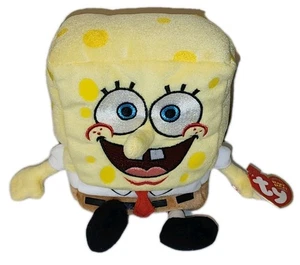 NMT* Ty Beanie Baby - SPONGEBOB SQUAREPANTS (8 Inch) MWNMT Stuffed Animal Toy - Picture 1 of 9