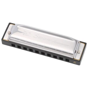 Swan Harmonica 10 Holes Key of C SILVER w/ Case Blues Harp Stainless Steel O2K3 - Picture 1 of 8