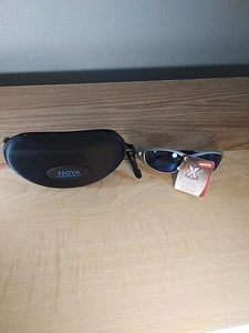 Estuche rígido para gafas Hoya negro cierre de cremallera con gancho giratorio + gafas AOS Z87 - Imagen 1 de 20