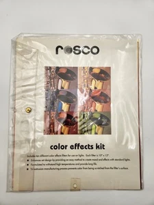 Vintage Rosco Set of 10 Gel Filter Color Effects Kit 10" x 12" NEW - Picture 1 of 4