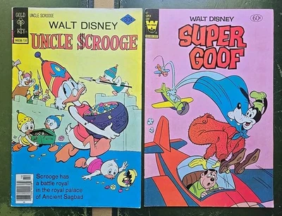 De colección 2 cómics Walt Disney tío Scrooge llave dorada / Super Goof 67 Whitman Foto 1 de 4