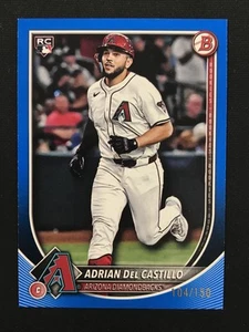 Bowman Blue #4 2025 Adrian Del Castillo Arizona Diamondbacks/150 - Imagen 1 de 2