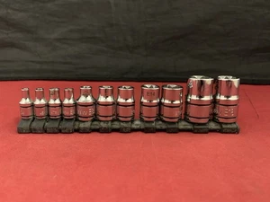 MATCO Tools ADV 11-PC Inverted Torx Sockets SABCX11V E4-E20; 1/4, 3/8, & 1/2" - Picture 1 of 9