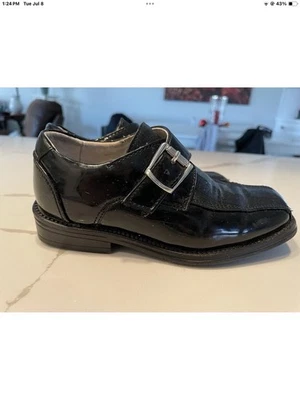 Easy Strider 男孩漆皮鞋带扣 10 码 — 第 1/4 张图片