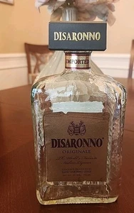 Botella vacía de licor italiano DiSaronno Amaretto 750 ml - Imagen 1 de 3