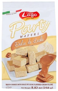 Gastone Lago Party Wafers with Cappuccino Cream Filling 8.82oz(Pack of 5)~7/2026 - Picture 1 of 5