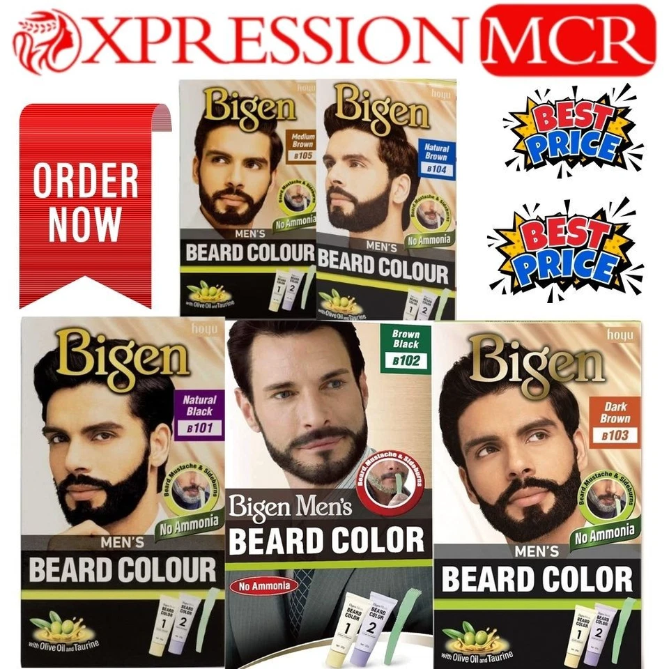 Bigen Men’s Beard Colour No Ammonia All Colour UK Seller - Изображение 1 из 1