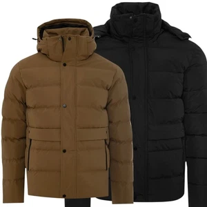 Chaqueta acolchada Soul Star para hombre cálida de invierno con cremallera y bolsillos - Imagen 1 de 5