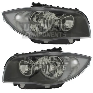 BMW 1 Series E82 Headlights Coupe 2007-2011 Halogen Headlamps 1 Pair Left Right - Picture 1 of 12
