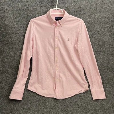 Ralph Lauren Shirt Mens Sz L Knit Oxford Pink Long Sleeve - Image 1 of 4