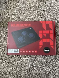HAVIT HV-F2056 15.6 inch-17 inch Notebook Cooling Pad 3 Fans USB - Black - Photo 1/6