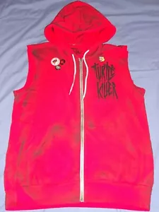 Electric Zombie Teenage Mutant Ninja Turtles Turtle Killer Sleeveless Hoodie MED - Picture 1 of 17
