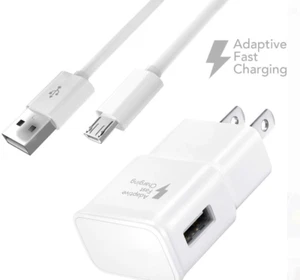 Schnelles Ladegerät + Micro USB Ladekabel Kabel für Samsung Galaxy S6 S7 - Bild 1 von 2