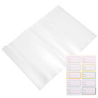 10 Pcs Plastic Self-adhesive Book Cover Protective Clear Textbook