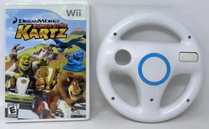DreamWorks Super Star Kartz Game & Racing Wheel — Nintendo Wii Complete w/Manual - Picture 1 of 6