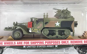 Menards 279-3384 US Army Flatcar w/ Half Track - O gauge - New - Picture 1 of 6