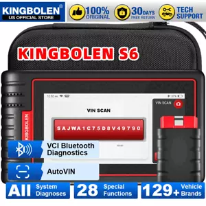 2024 KINGBOLEN S6 Pro Full System OBD2 Scanner Car Diagnostic Tool IMMO Auto VIN - Picture 1 of 20