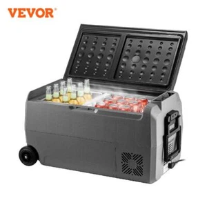 36L 50L 60LCar Refrigerator Fridge Freezer Cool Box With Wheel DrawBar Dual Zone - Picture 1 of 9