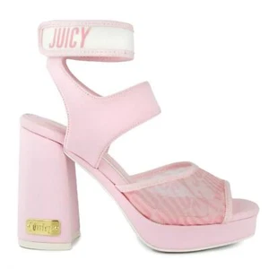 JUICY COUTURE PINK OPEN TOE PLATFORM DRESS SANDALS SIZES 8, 9, & 10 AVAILABLE   - Picture 1 of 5