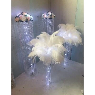 Feather Floral Centerpiece | Wedding Centerpiece - Image 1 of 4