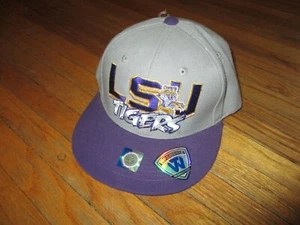 LSU TIGERS BASEBALL CAP Hat Sewn Stitched Embroidered Louisiana State University - Picture 1 of 4