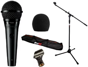 Shure PGA58-LC microfono vocale dinamico cardioide con clip + supporto con borsa + microfono parabrezza nero - Foto 1 di 15