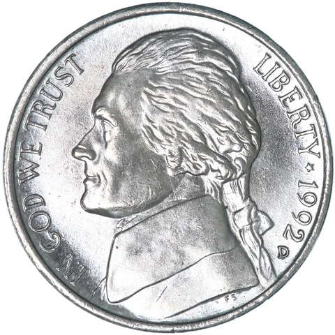 1992 D Jefferson Nickel BU US Coin Toned See Pics U113 Cover