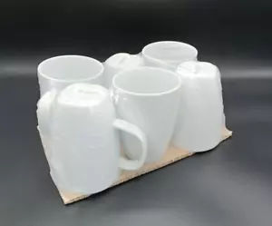 Set x12 Mug Grande Porcellana Bianca Da Tavola MD .1285 con manico - Foto 1 di 8