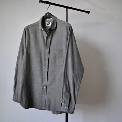 VTG 2000s  Engineered Garments Rounded Collar Shirt, glen plaid, made in USA, M - Image 1 of 4