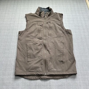 EXOFFICIO FlyQ Vest Mens Small Brown Hiking Adventure Drawcord Pockets - Picture 1 of 12