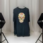 BEZ MARKI Rozmiar 3XL Sugar Skull Day of the Dead (Dia De Los Muertos) Koszulka T-shirt
