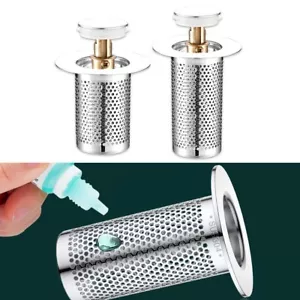 Filtro di scarico pavimento in acciaio inox premium per cucina, vasca e acqua lavandino - Foto 1 di 48