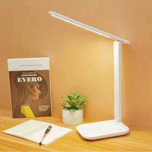 Dimmable Foldable LED Desk Lamp USB Charging Reading Light Touch Control - Picture 1 of 3